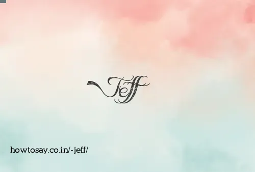  Jeff