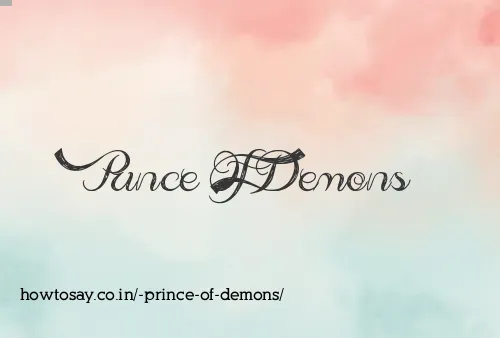  Prince Of Demons