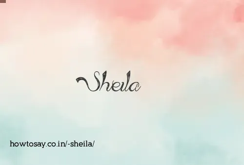  Sheila