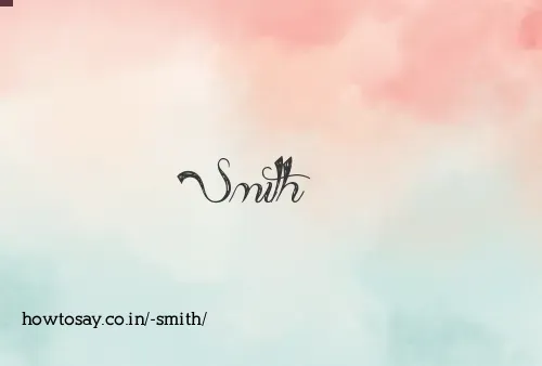  Smith