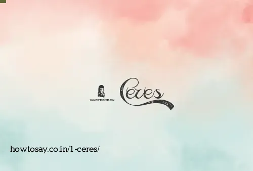 1 Ceres