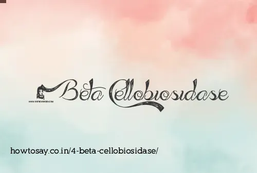 4 Beta Cellobiosidase
