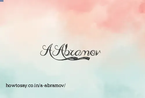 A Abramov