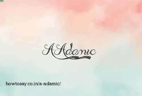 A Adamic