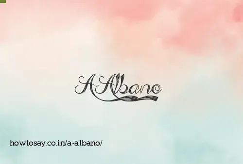 A Albano