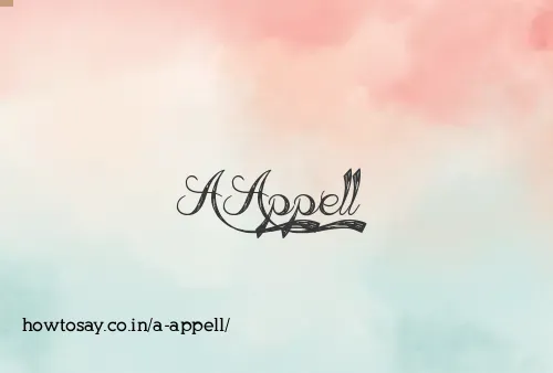A Appell