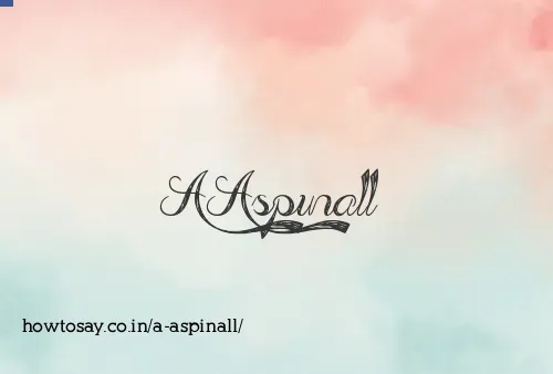 A Aspinall