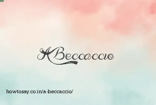 A Beccaccio