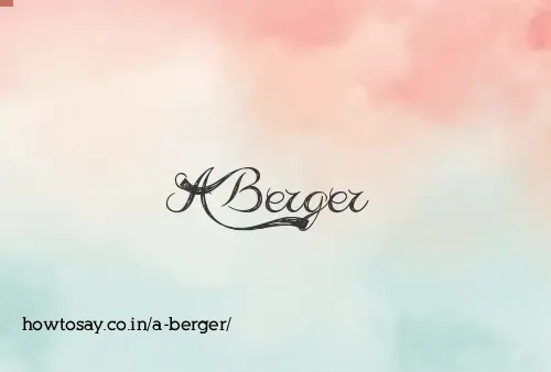 A Berger