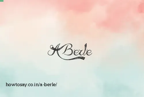 A Berle