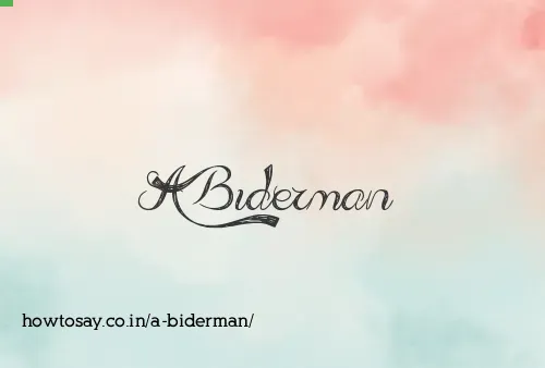 A Biderman