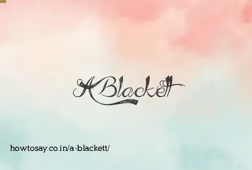 A Blackett