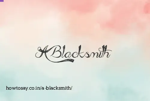 A Blacksmith