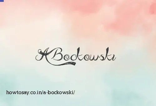 A Bockowski