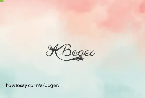 A Boger