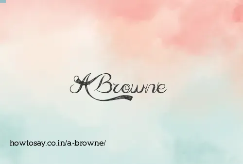 A Browne
