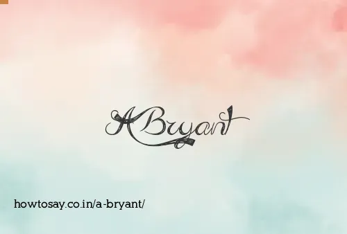 A Bryant