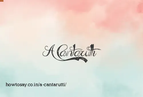 A Cantarutti