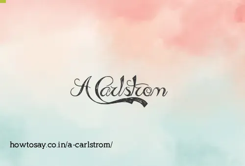 A Carlstrom