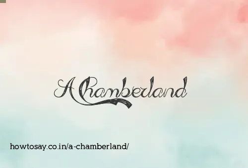 A Chamberland