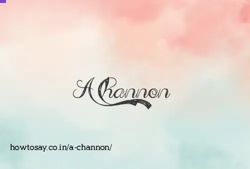 A Channon
