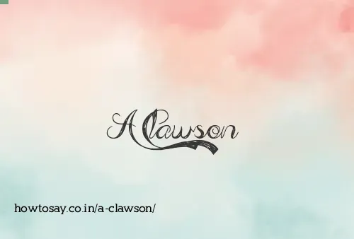 A Clawson