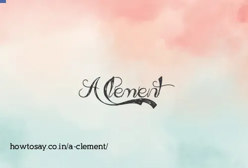 A Clement