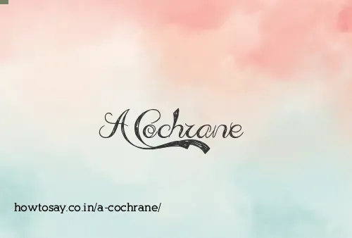A Cochrane