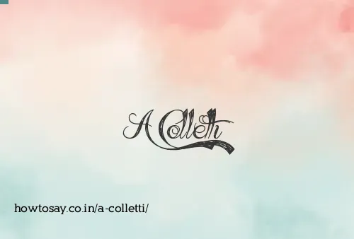 A Colletti