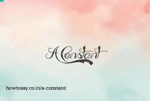 A Constant