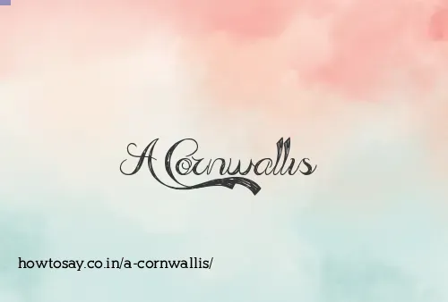 A Cornwallis