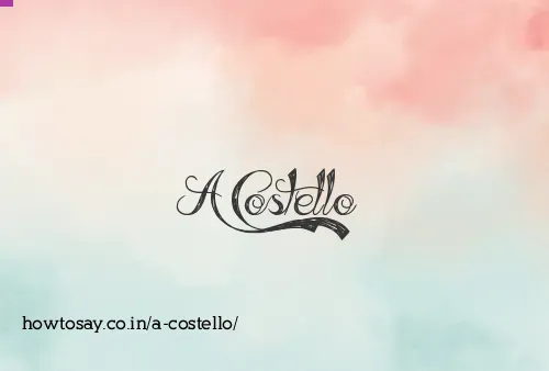 A Costello