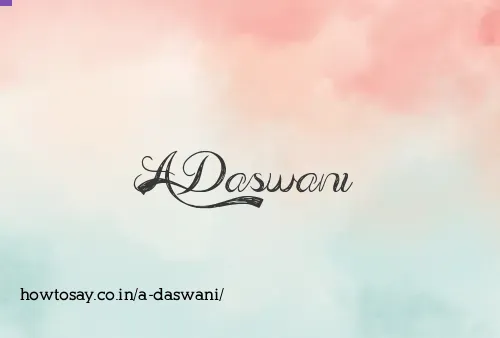 A Daswani