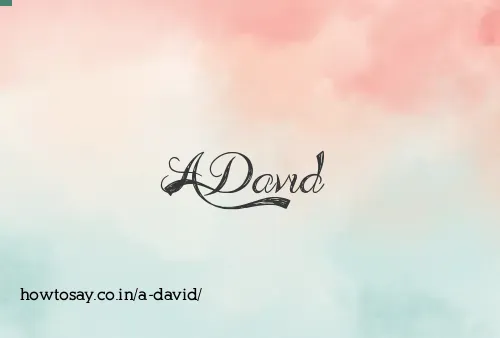 A David