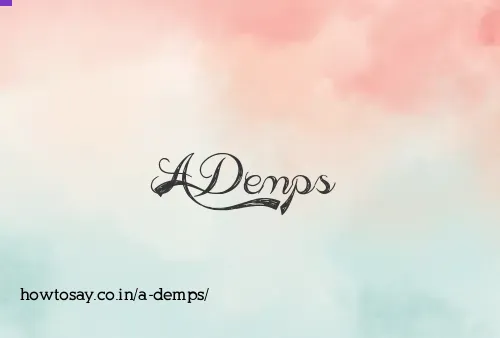 A Demps