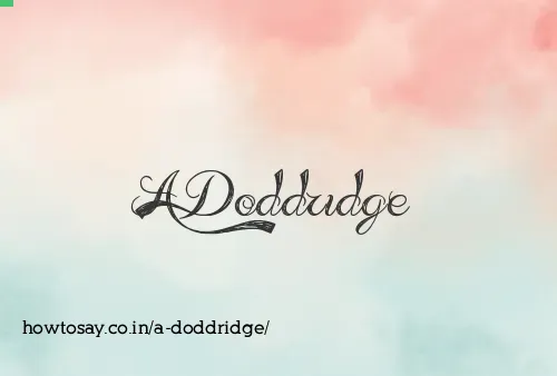 A Doddridge