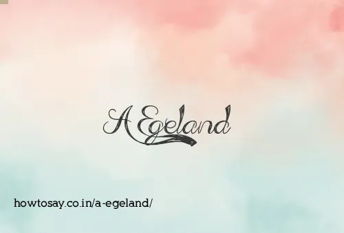 A Egeland