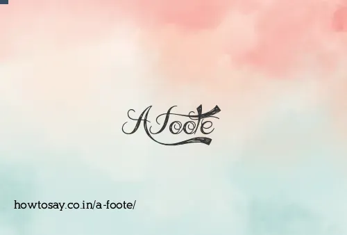 A Foote