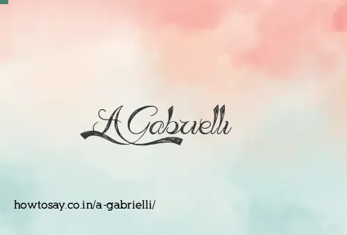 A Gabrielli