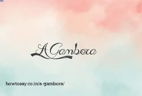 A Gambora
