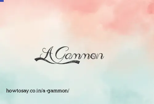 A Gammon