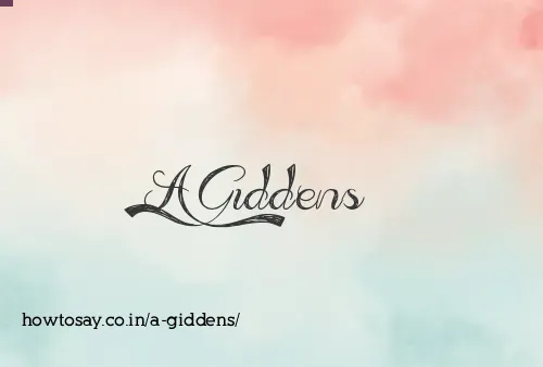 A Giddens