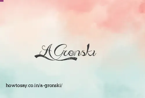 A Gronski