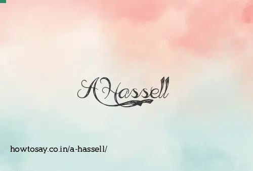 A Hassell