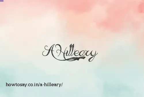 A Hilleary