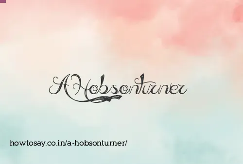A Hobsonturner