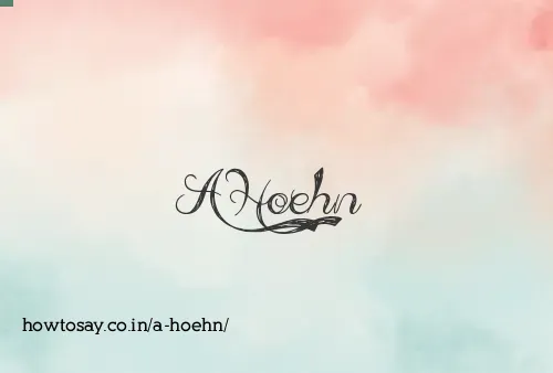 A Hoehn