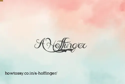 A Hoffinger