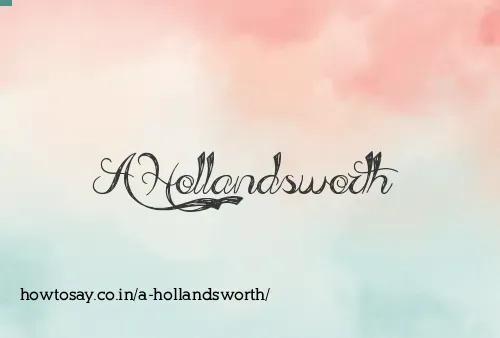 A Hollandsworth