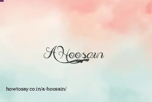 A Hoosain